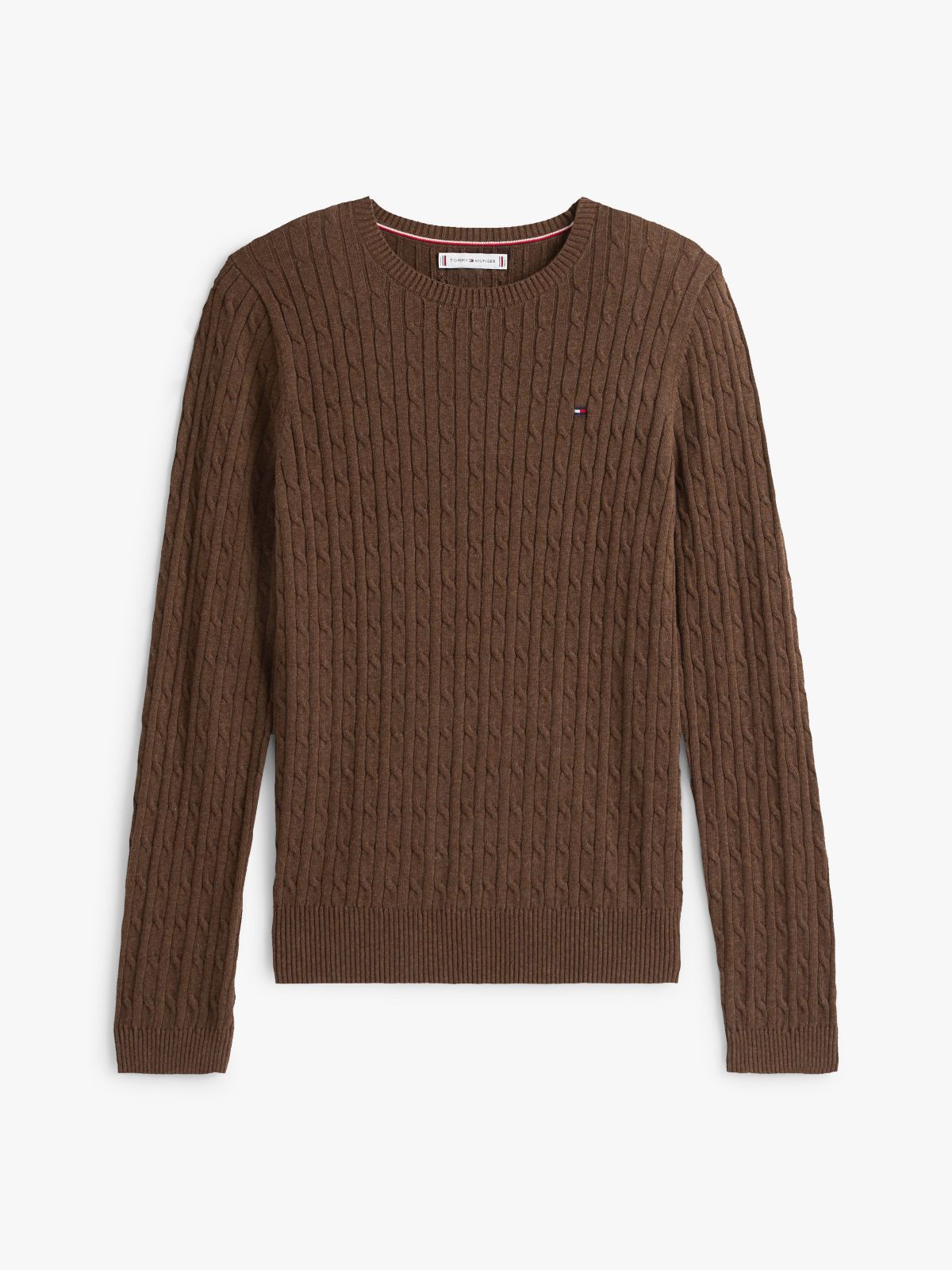 Cable Knit Sweater — Brown