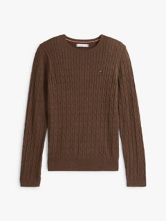 Cable Knit Sweater — Brown 5