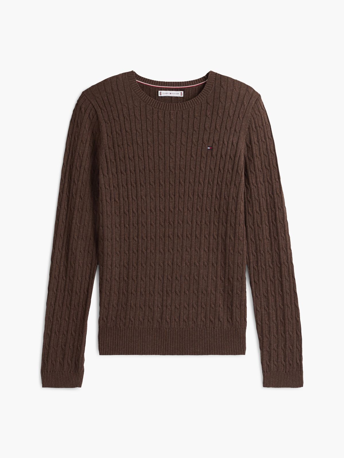 Cable Knit Sweater — Brown