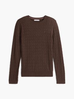 Cable Knit Sweater — Brown 6