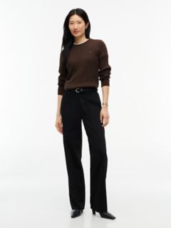 Cable Knit Sweater — Brown 2