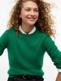 Cable Knit Sweater — Nouveau Green 3