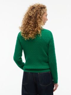 Cable Knit Sweater — Nouveau Green 4