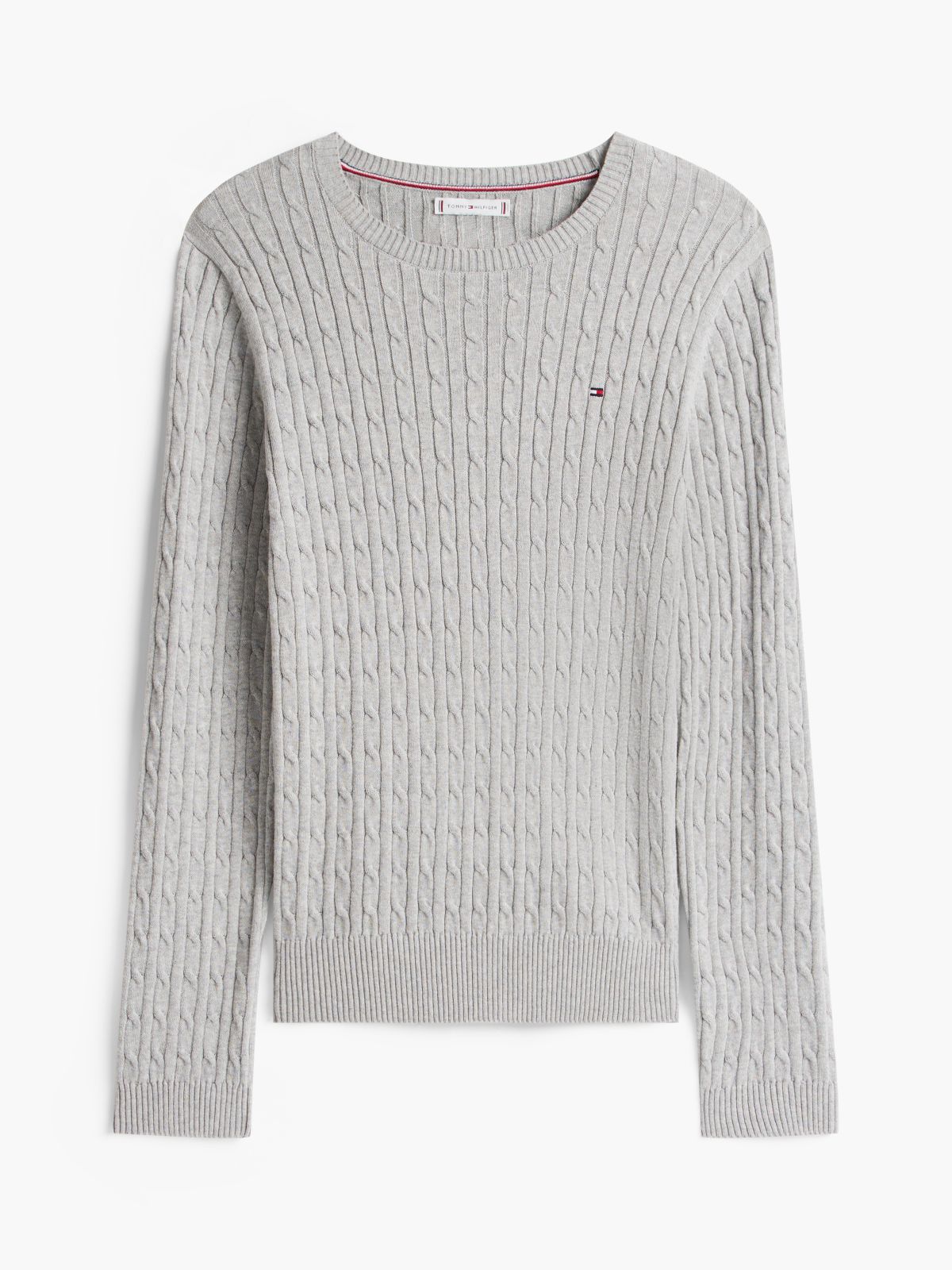 Cable Knit Sweater — Grey