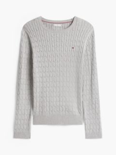 Cable Knit Sweater — Grey 5