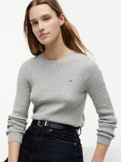 Cable Knit Sweater — Grey 3