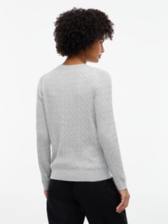 Cable Knit Sweater — Grey 4