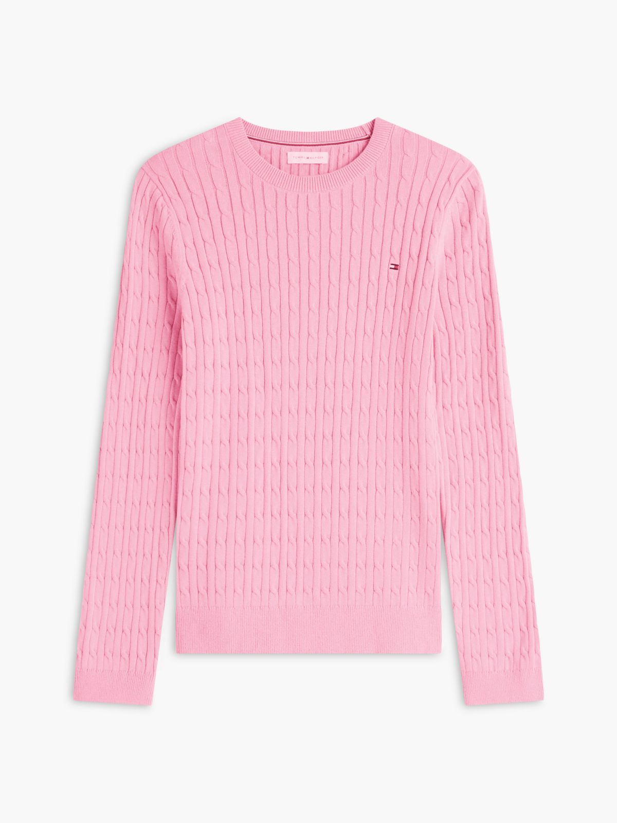 Cable Knit Sweater — Mystic Pink