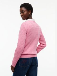 Cable Knit Sweater — Mystic Pink 4