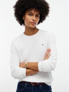 Cable Knit Sweater — Ecru 3