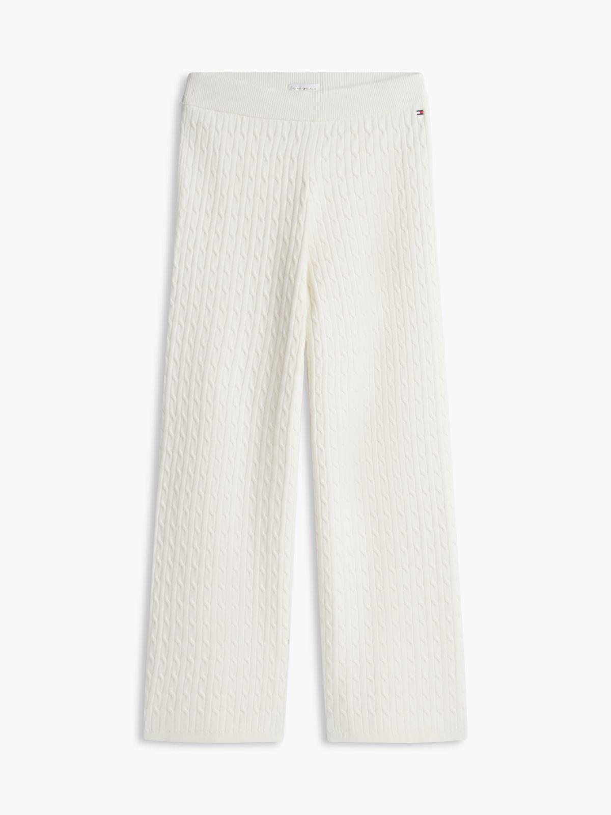 Cable Knit Sweater Pant — Cream