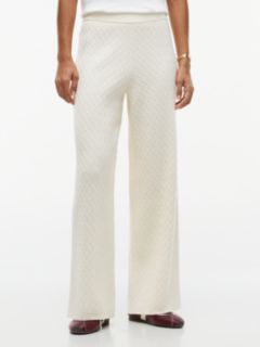 Cable Knit Sweater Pant — Cream 1