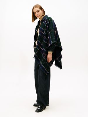 Reversible Cape, Ornamental Green / Multi