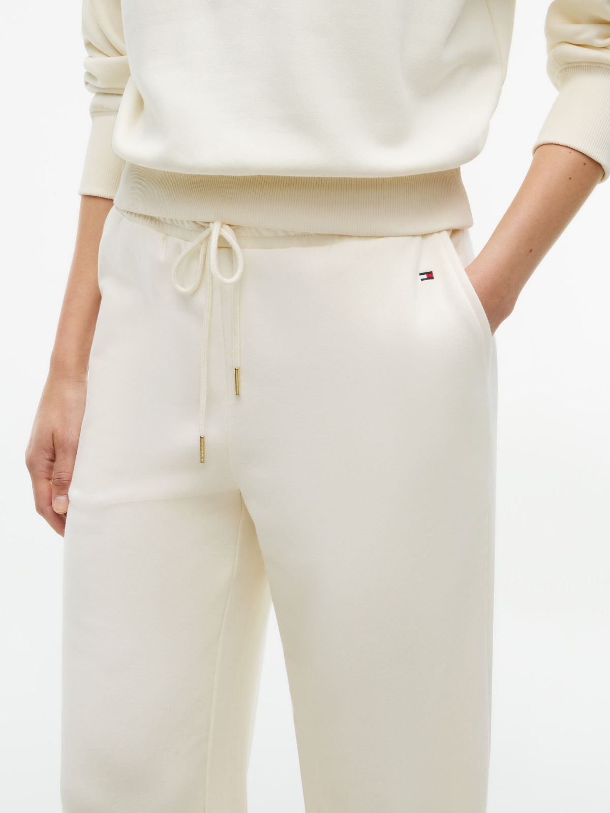 Straight Leg Sweatpant — Rich Cream