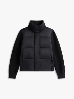 Женская куртка Tommy Hilfiger Mixed Media, цвет: Чёрный — фото 5