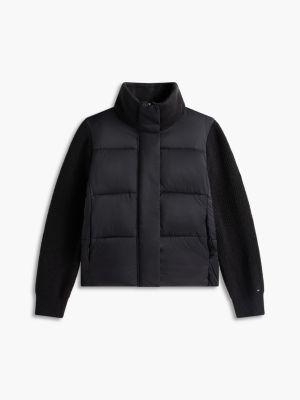 Женская куртка Tommy Hilfiger Mixed Media, цвет: Чёрный — фото 6