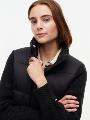 Женская куртка Tommy Hilfiger Mixed Media, цвет: Чёрный — фото 3