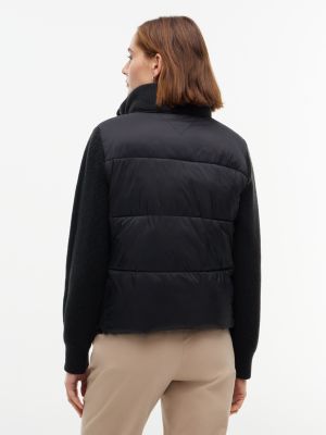 Женская куртка Tommy Hilfiger Mixed Media, цвет: Чёрный — фото 4