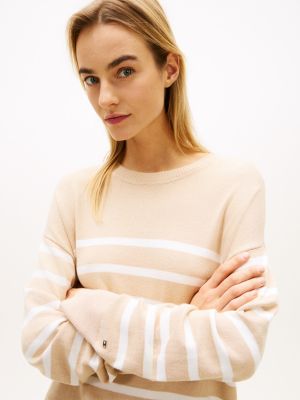 Женские свитеры Tommy Hilfiger Layered-Look Lightweight Stripe Sweater — фото 2