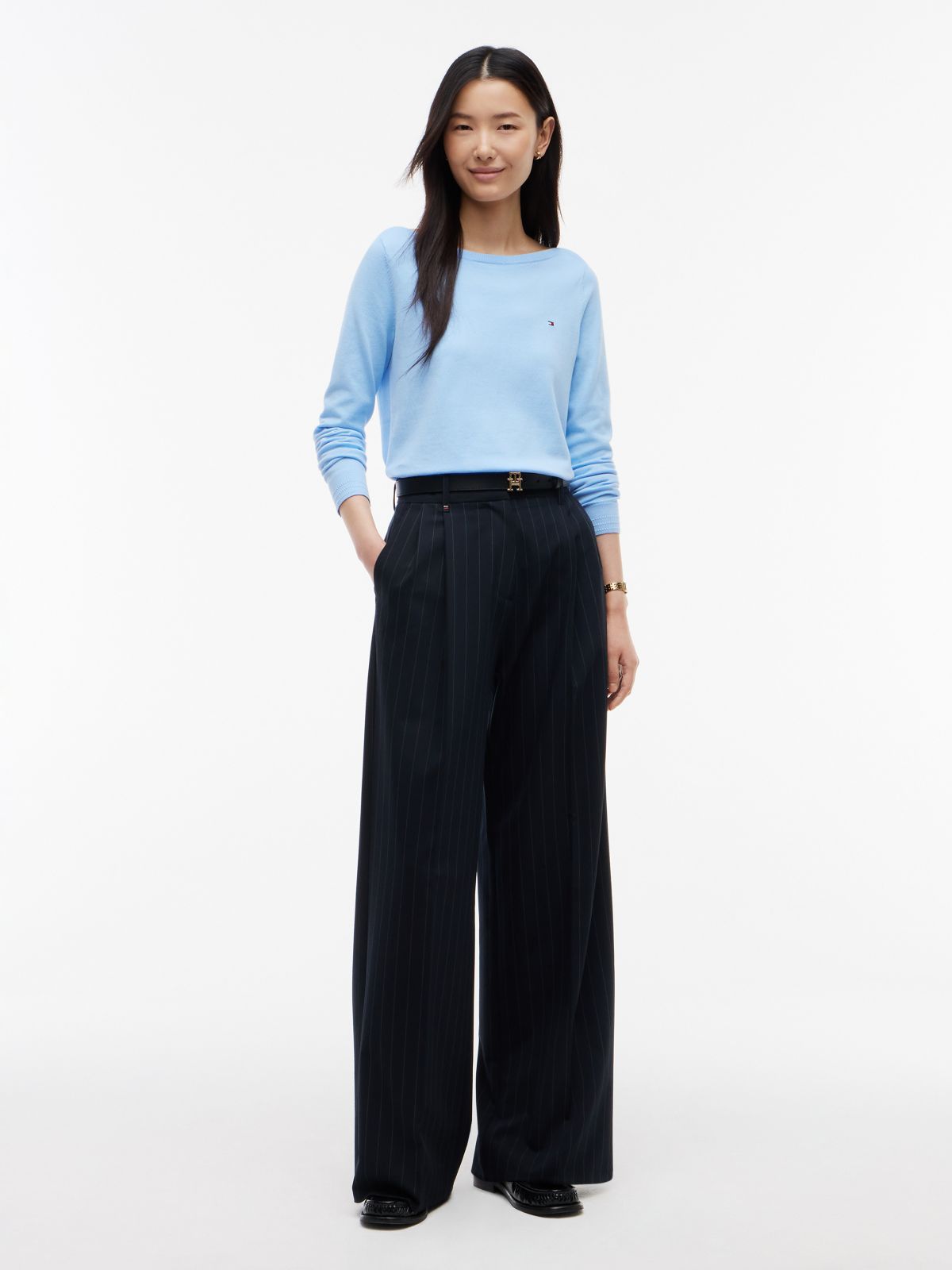Boatneck Sweater — Vessel Blue