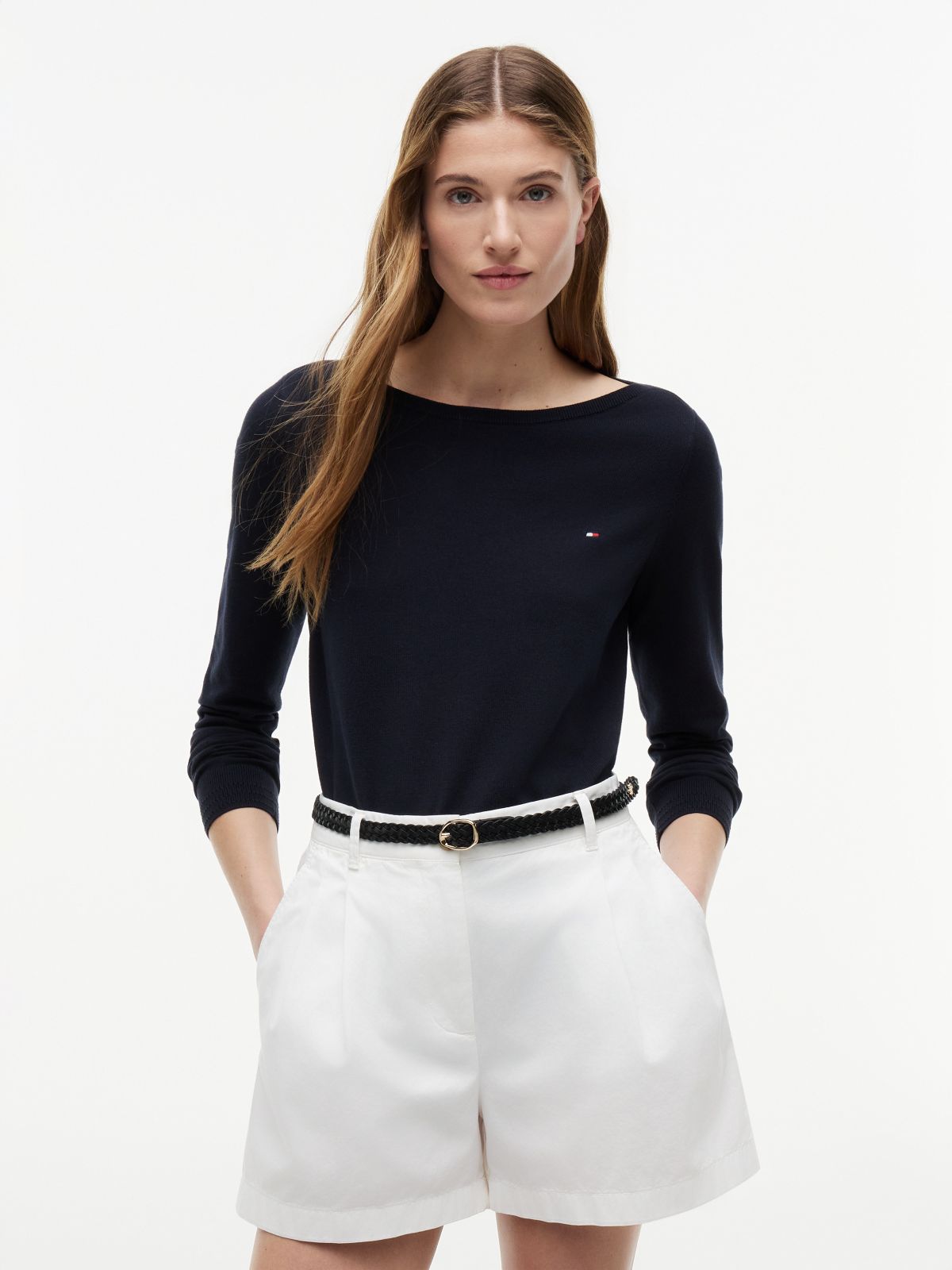 Boatneck Sweater — Navy