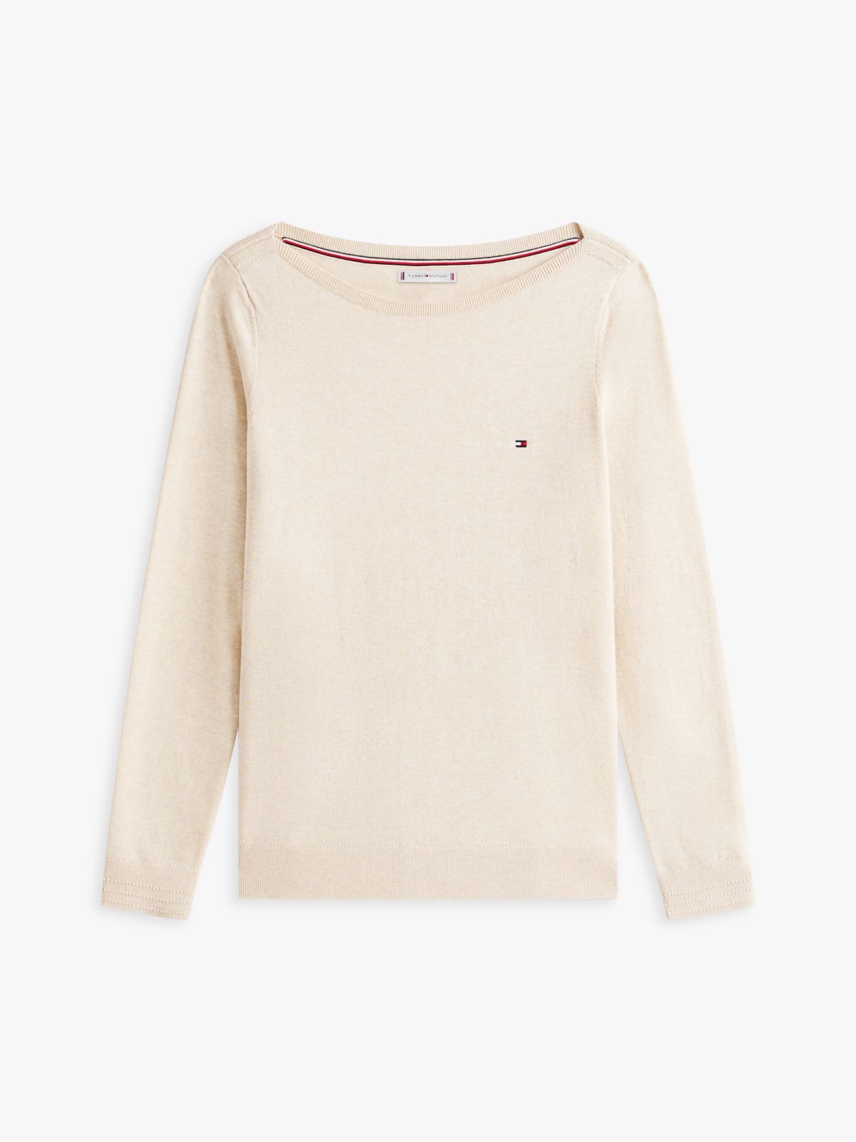 Boatneck Sweater — Beige Heather
