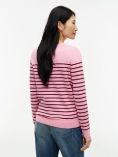 Striped Boatneck Sweater — Mystic Pink 4
