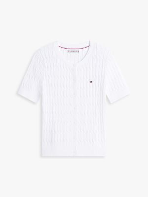 Женские кардиганы Tommy Hilfiger Short-Sleeve Cable Knit Cardigan — фото 5