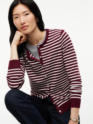 Женские кардиганы Tommy Hilfiger Lightweight Striped Cardigan — фото 3