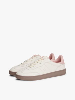 Женские кроссовки Tommy Hilfiger Leather Skater, цвет: Розовый — фото 2