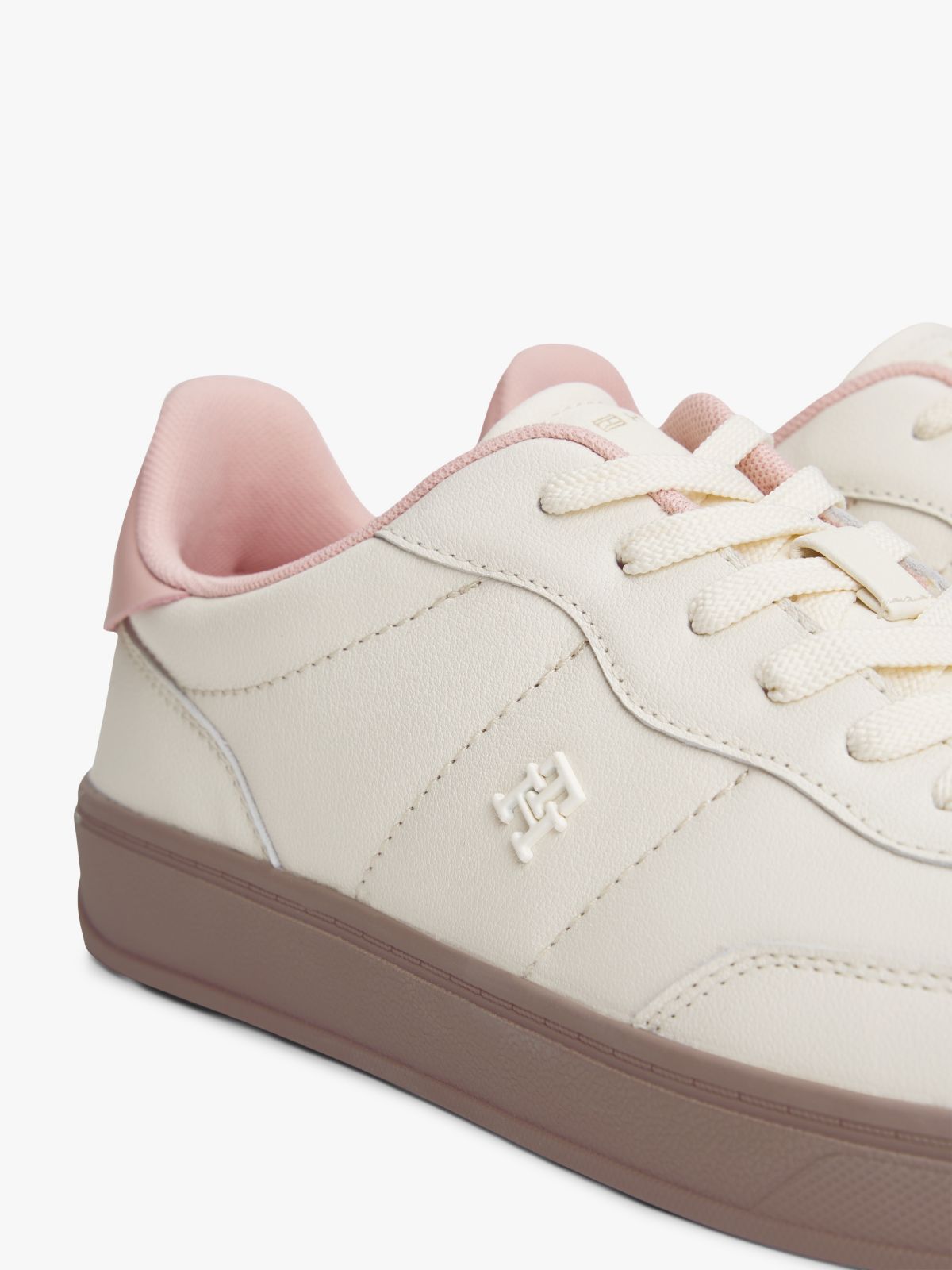 Leather Skater Sneaker — Foggy Pink