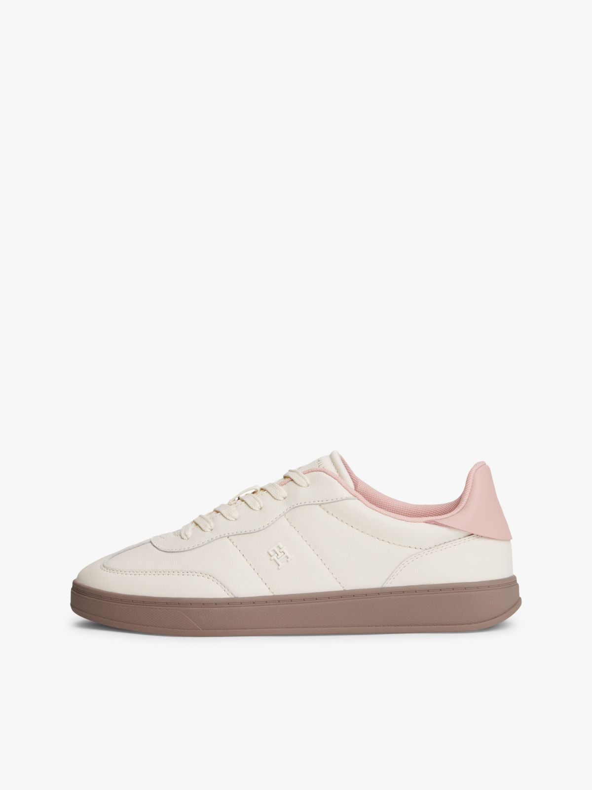 Leather Skater Sneaker — Foggy Pink