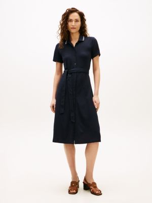 Belted Tipped Midi Polo Dress from Tommy Hilfiger - $56.70