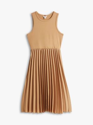 Tommy Hilfiger Mixed-Media Pleated Tank Dress — фото 5