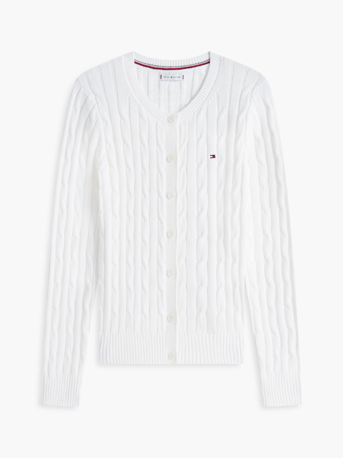 Cable Knit Cardigan — Ecru