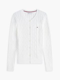 Cable Knit Cardigan — Ecru 5