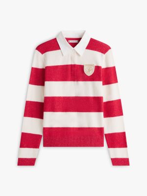 Женские свитеры Tommy Hilfiger Rugby Stripe Sweater Polo — фото 5
