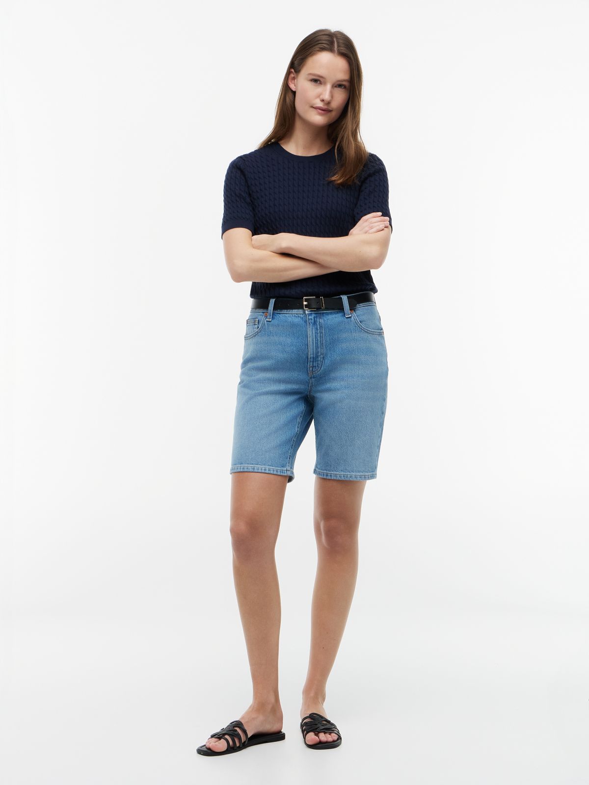 Denim 9" Bermuda Short — Medium Wash