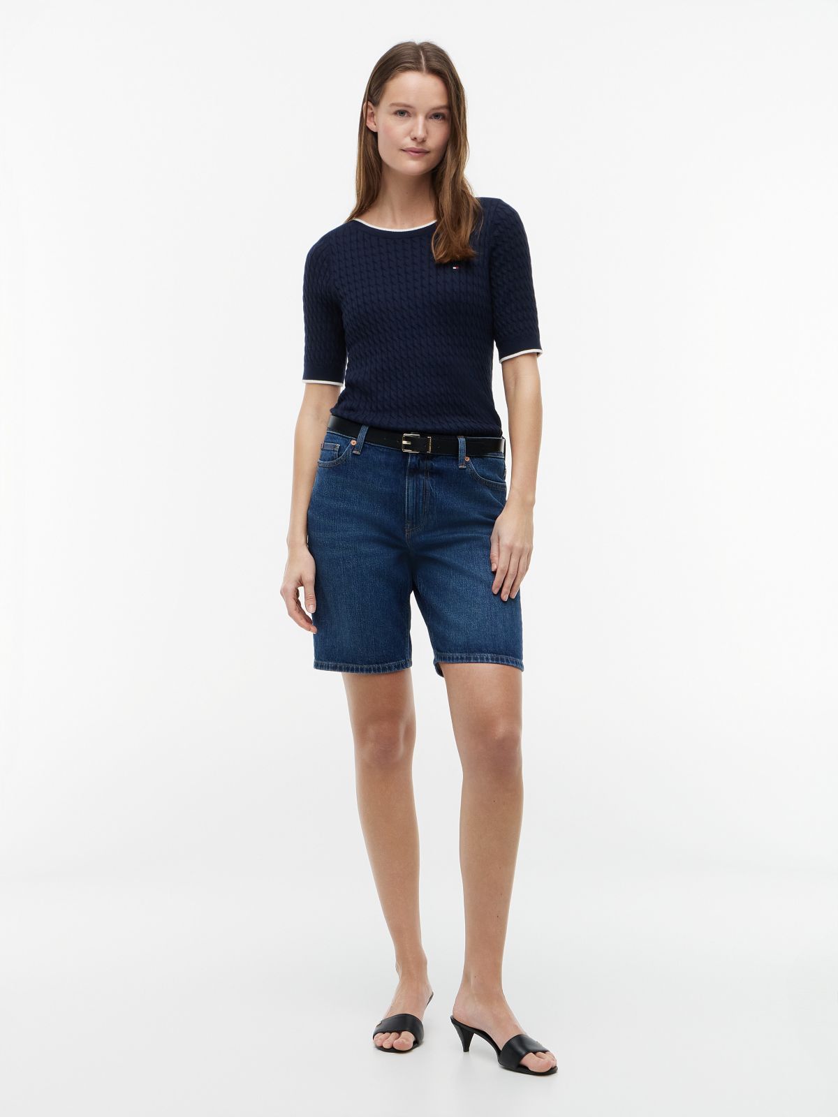 Denim 9" Bermuda Short — Dark Wash