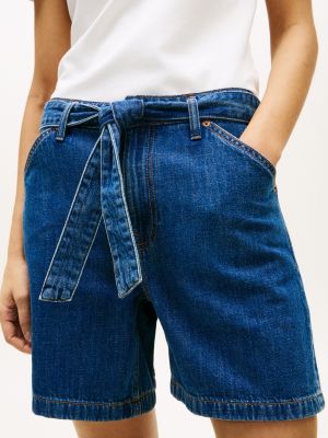 Женские джинсы Tommy Hilfiger Belted High-Rise Denim Short — фото 3