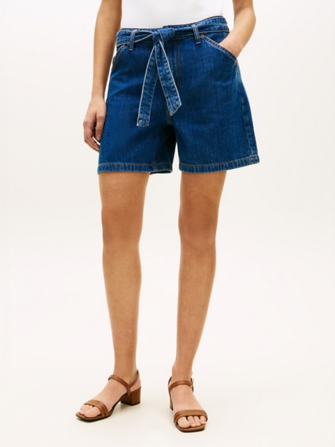 Женские джинсы Tommy Hilfiger Belted High-Rise Denim Short