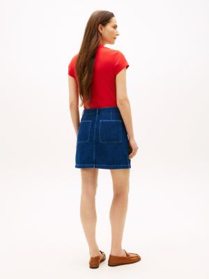 Denim Utility Mini Skirt | Tommy Hilfiger Canada