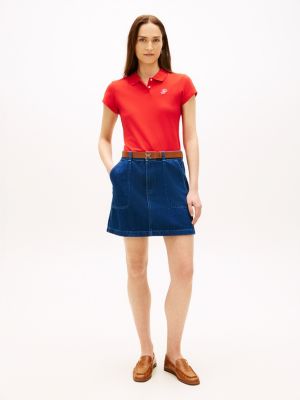 Denim Utility Mini Skirt