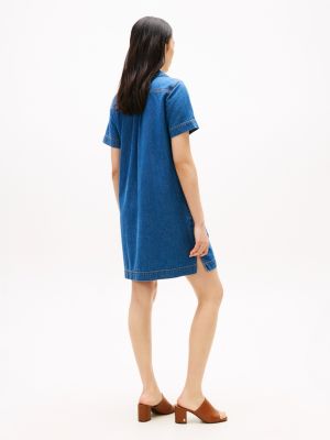 Женские платья Tommy Hilfiger Open Placket Denim Mini Dress — фото 4