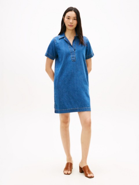Женские платья Tommy Hilfiger Open Placket Denim Mini Dress