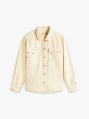 Женские куртки Tommy Hilfiger Garment-Dyed Denim Shirt Jacket — фото 5