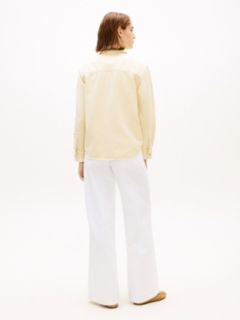 Garment-Dyed Denim Shirt Jacket — Butter Yellow Pigment 4