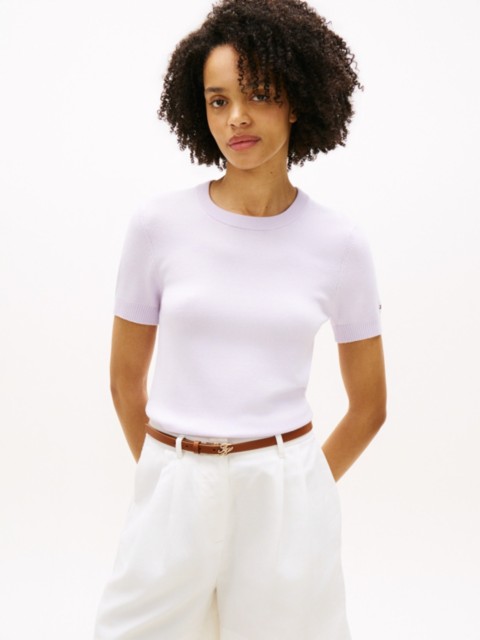 Женские свитеры Tommy Hilfiger Lightweight Short-Sleeve Sweater