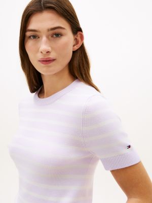 Женские свитеры Tommy Hilfiger Stripe Lightweight Short-Sleeve Sweater — фото 2