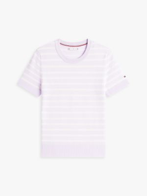 Женские свитеры Tommy Hilfiger Stripe Lightweight Short-Sleeve Sweater — фото 5